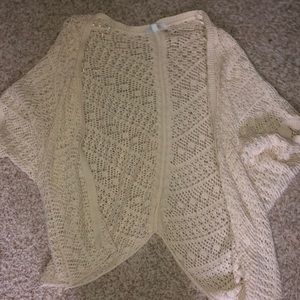 Delias 3/4 Sleeve Tan Cardigan
